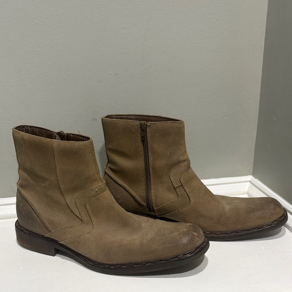 RJ Colt Collection Tan Leather Chelsea Boots-size 11M